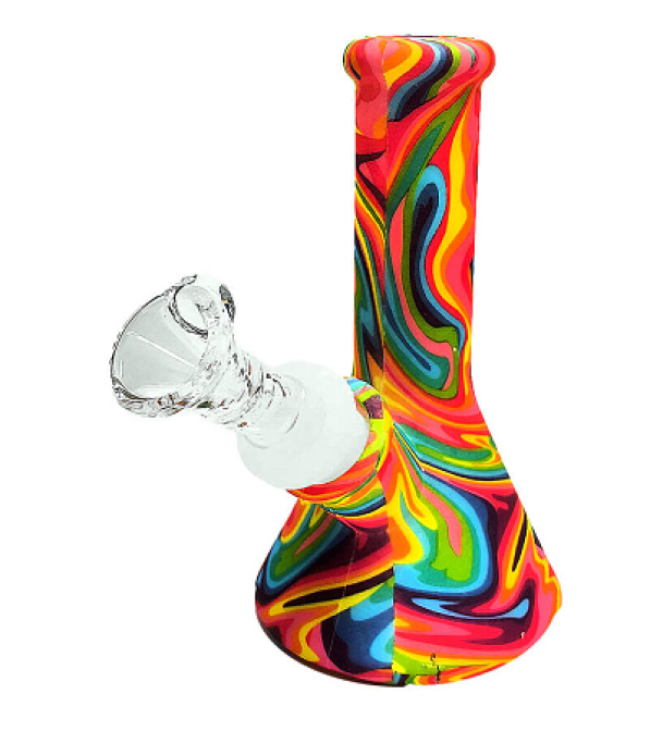 Silicone Bong Psychedelic Dream Multicolor